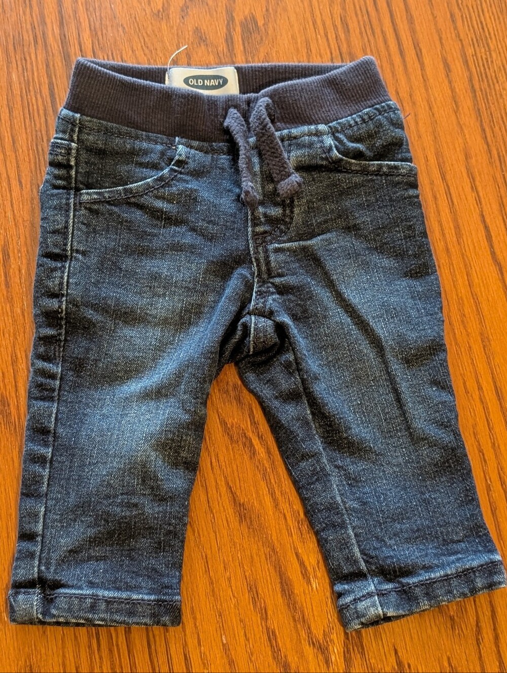 Old Navy Dark Blue Toddler Pull-On Denim Joggers